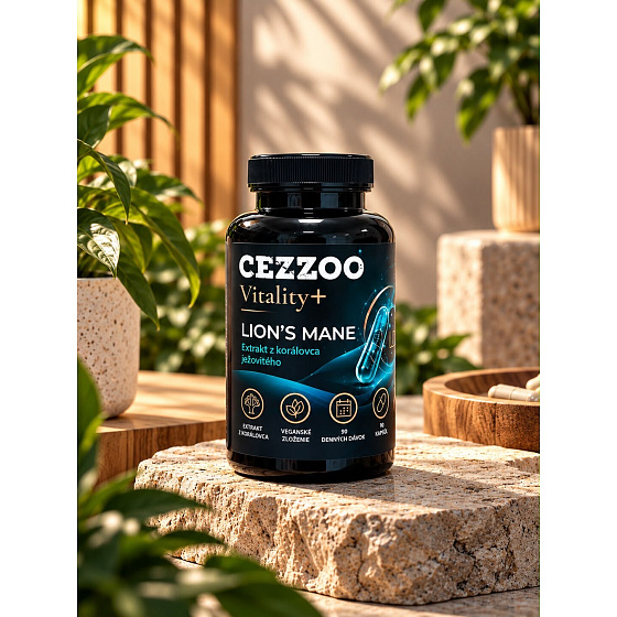 CEZZOO Vitality+ Lion’s Mane 90 caps (Hliva ježatá)