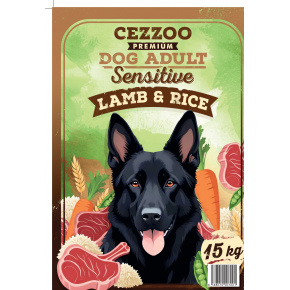 CEZZOO Premium Dog Adult Sensitive Lamb & Rice 3kg CEZZOO Premium Dog Adult Sensitive Lamb & Rice 3kg