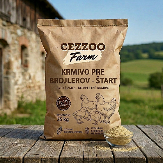 CEZZOO FARM krmivo pre brojlerov - štart  sypké 25kg