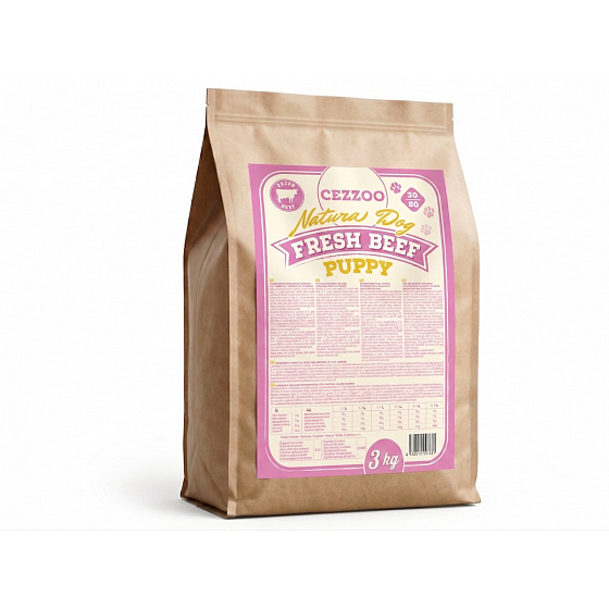 CEZZOO Natura Dog Fresh Beef Puppy 3kg